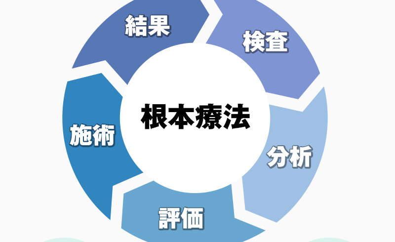 根本療法のフロー図